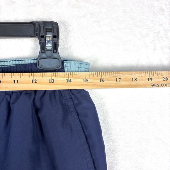 VTG Nike Mens M Blue Teal Mesh Lined Running Hiking Swim Trunks Surf Shorts Y2K - Picture 12 of 12